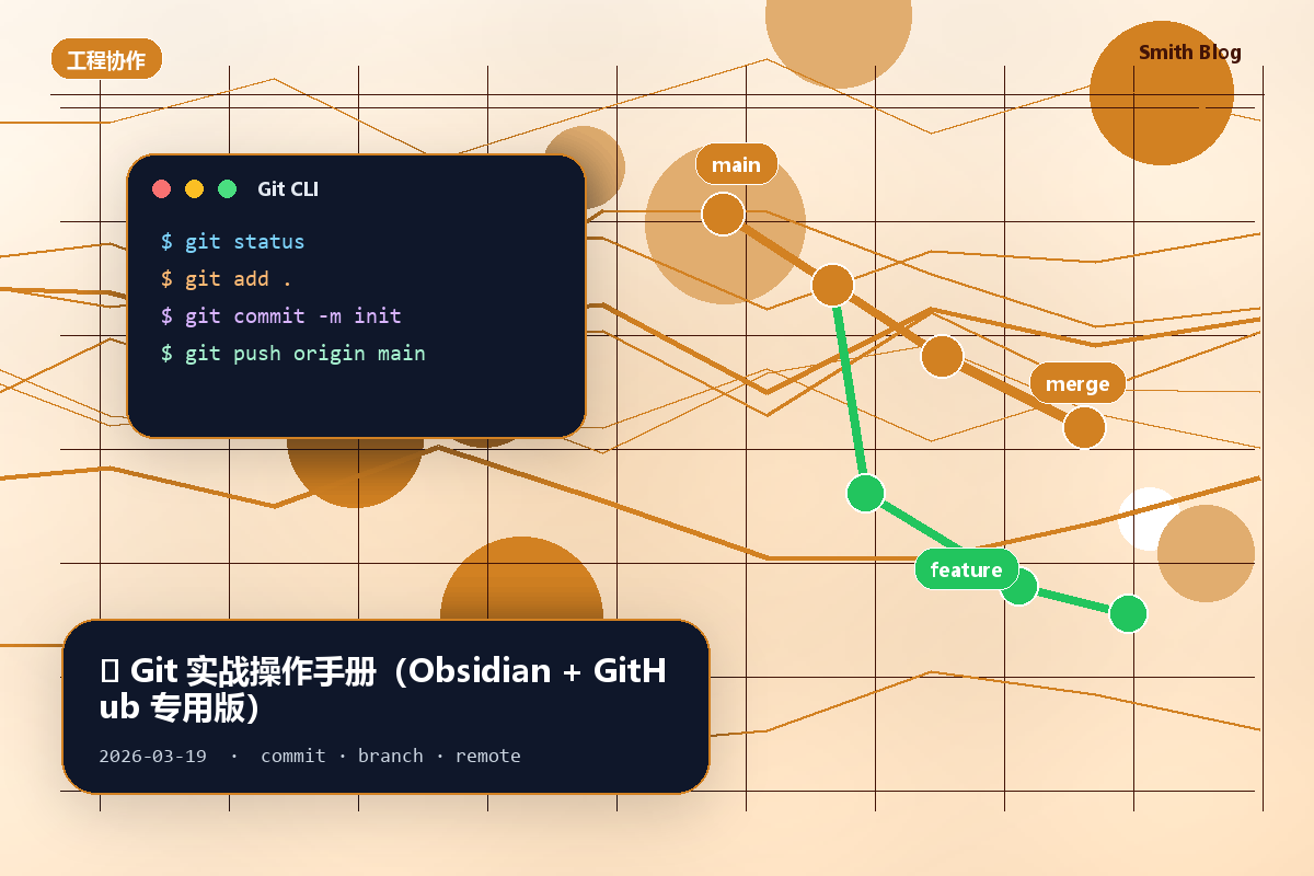 📘 Git 实战操作手册(Obsidian + GitHub 专用版)